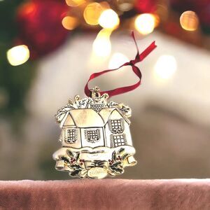 Gorham Our New Home 2006 Sliver Plated Christmas Ornament IOB